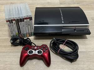 【playstation3】本体/ソフト9本(大量おまとめ) コントローラー/SONY/CECHL00/ガンダム無双/龍が如く/他/