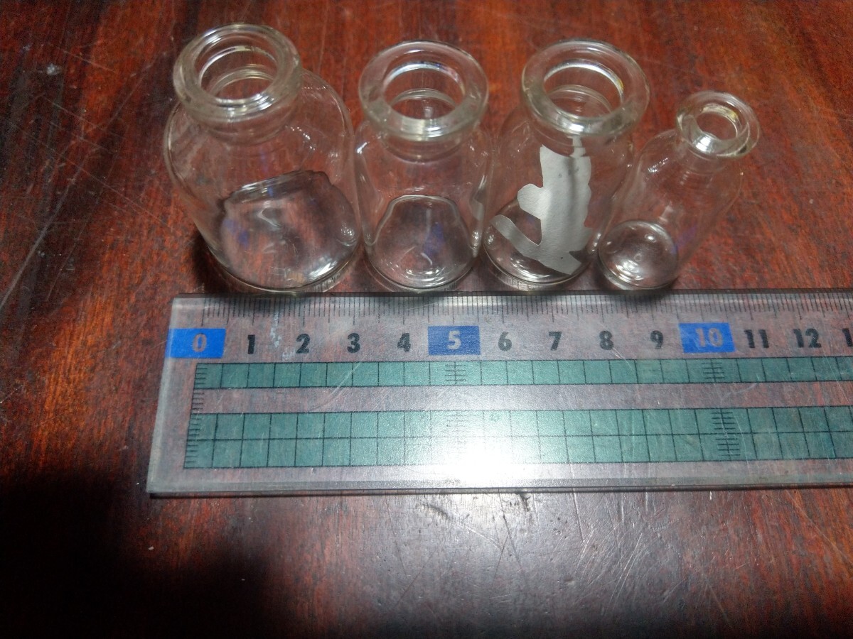 空瓶　ボトル　ガラスボトル　ガラス瓶　ミニガラス瓶　ぴん　手芸　工作