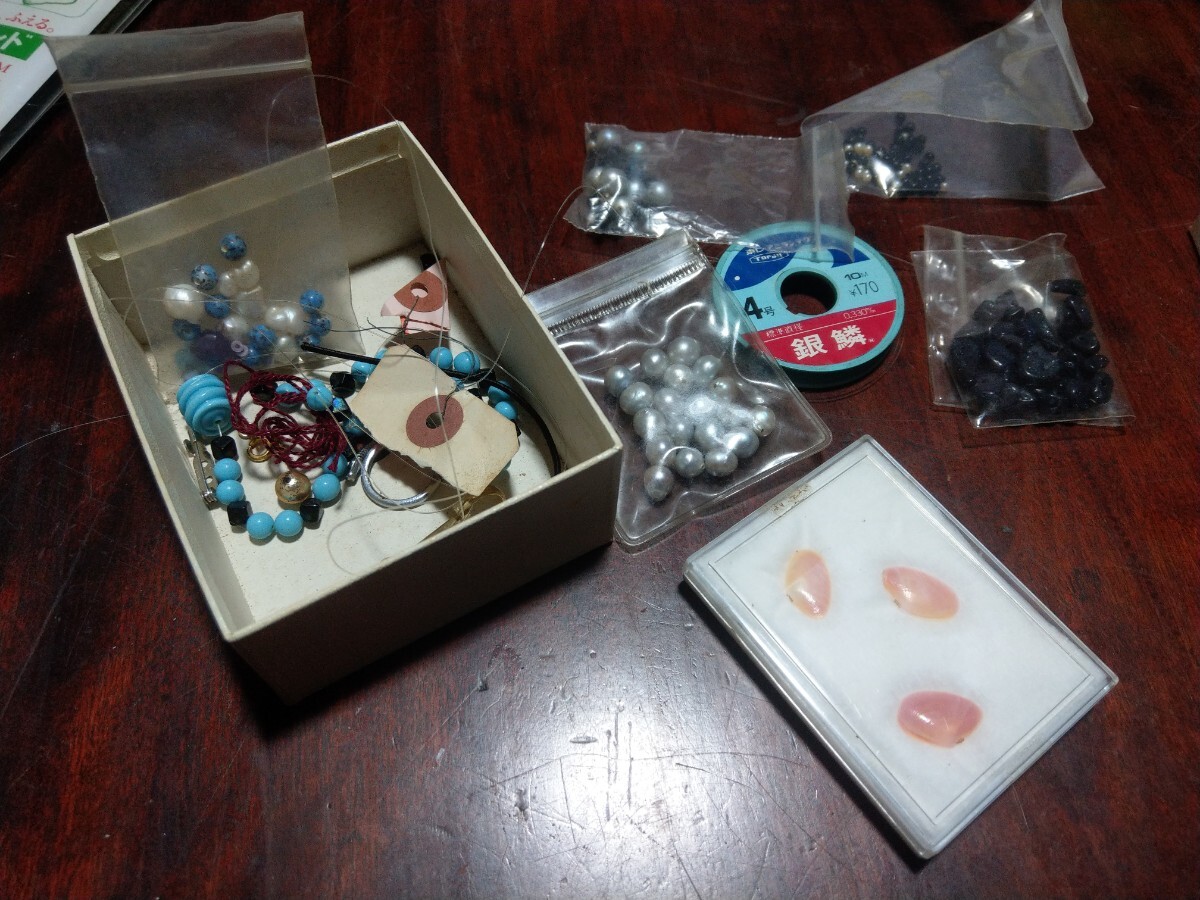ビーズ　テグス　バロックパール　桜貝　 天然石　その他