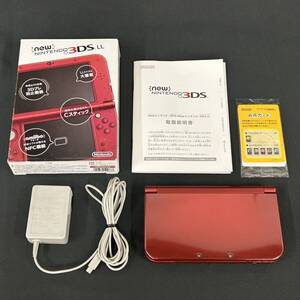 25広/B003464-2/YK10000/P011-130/【名古屋】new Nintendo 任天堂 ニンテンドー 3DS LL RED-001 メタリックレッド ゲーム機 本体