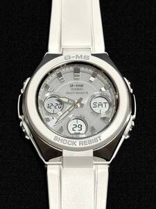 カシオ 腕時計 動作品 BABY-G G-MS MSG-W100-7AJF ホワイト レディース 電波ソーラー ベビージー CASIO