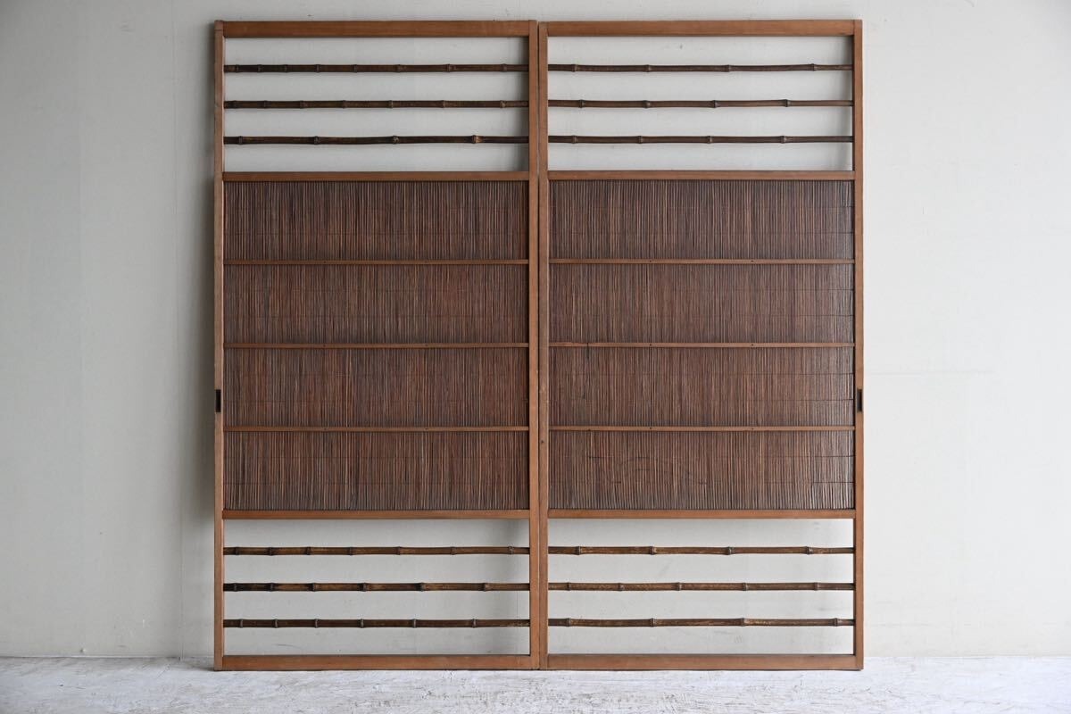 古建具 建具 引き戸 竹格子 茶室 和モダン リノベーション 和室 和風 旅館 