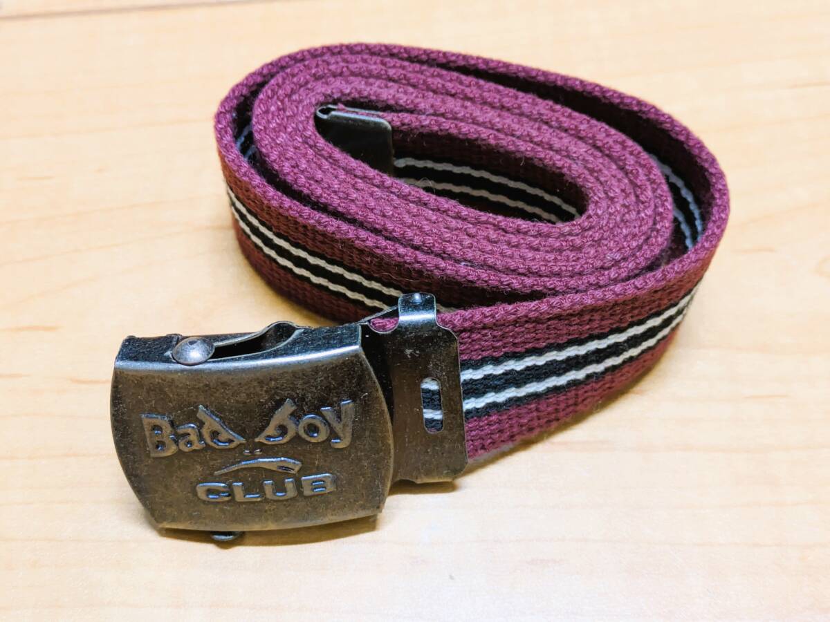 ★格安！Bad Boy ベルト カラーパープル100cm★