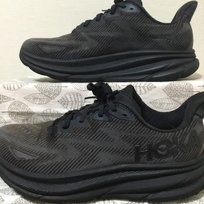 ◎27.5 HOKA ONEONE CLIFTON 9 スニーカー 黒◎クリーニング済