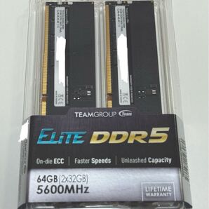 未開封 64GB DDR5-5600 デスクトップ用 CL46 メモリ TEAM PC5-44800 UDIMM