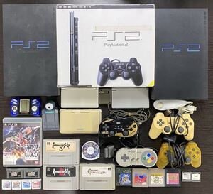 【11U103】1円スタート PlayStation 2 PS2 DS LCD GAME 他 ゲーム 本体 ソフト コントローラー まとめて25点以上 3DS ドラゴンクエスト VII