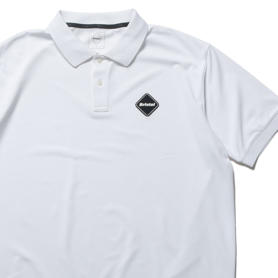 25SS新品L白☆F.C.Real BristolポロシャツEMBLEM POL