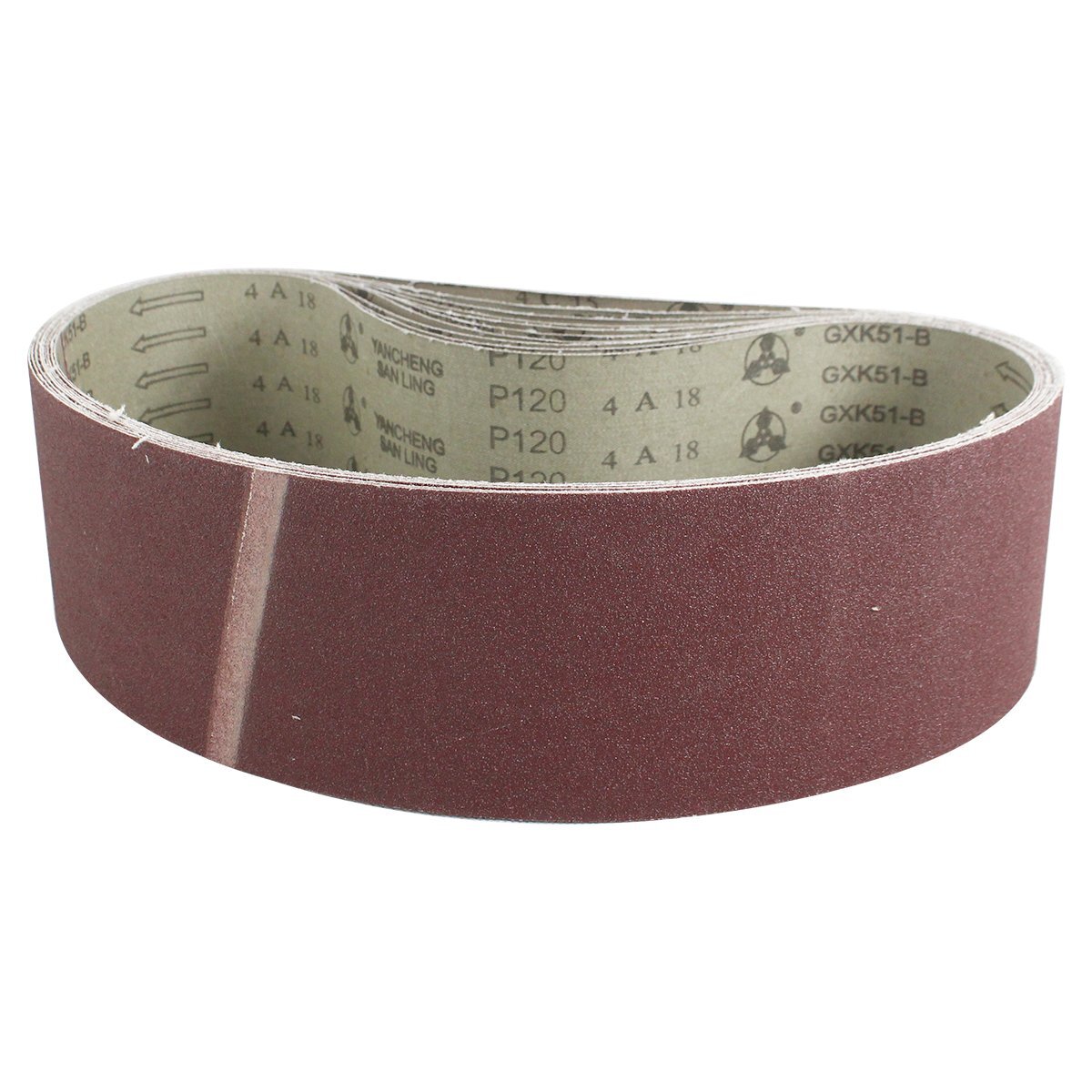 [ бесплатная доставка ][#120 100mm×915mm]10 шт. комплект ремень бумага электрический диск Thunder для замены Endless бумага металл полировка ширина 100mm