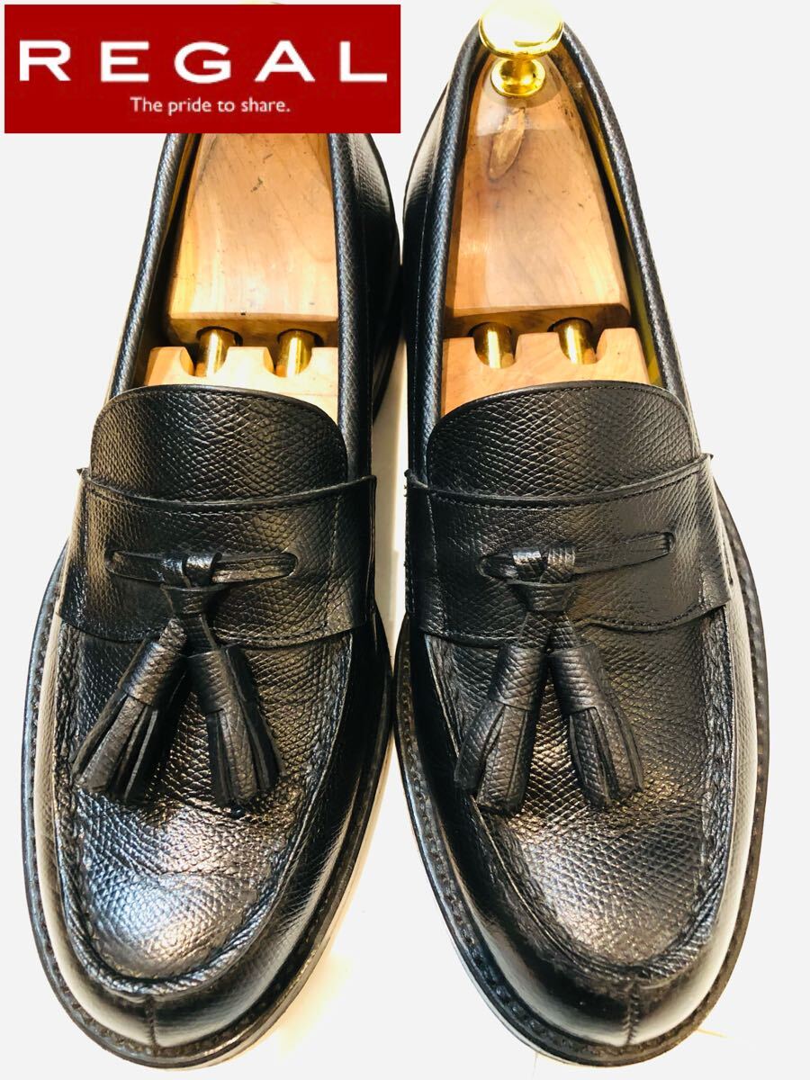 【新品未使用】REGALブラックレザータッセルローファー⭐︎プロのメンテナンス済み 楽天市場】リーガル タッセル（メンズ靴｜靴）の通販