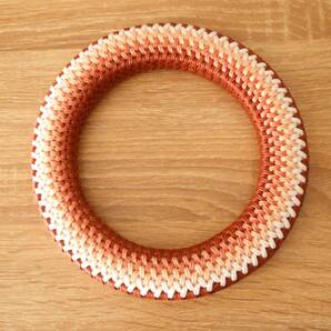 ★弓道 工芸品 籐&クラフト細工 弦巻(大) 赤茶系グラデーション/986★