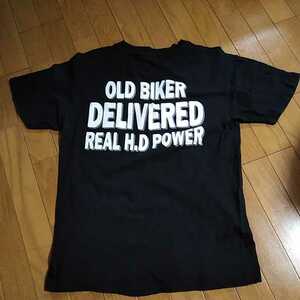 半袖Tシャツ オールドバイカー　Tシャツ　USED　ハーレーダビッドソン OLDBIKER　９０年代　希少　Msize