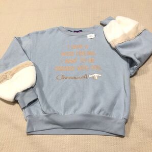 150cm ブリングガールズxシナモンロール裏起毛トレーナー 新品