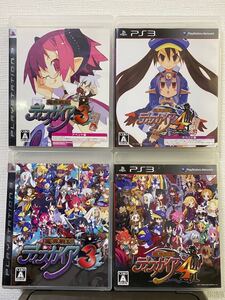 ディスガイア3,4,ラズベリル編,フーコ&デスコ編 4本セット PS3ソフト