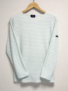 ABX boat neck cut and sewn border long sleeve M size anonymity delivery 
