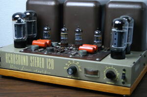 MJ001[ACROSOUND STEREO 120 Ultra Linear Amplifier]a black sound USA America made tube amplifier super rare antique Vintage *