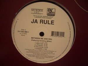 12inchレコード　 JA RULE / BETWEEN ME AND YOU feat. CHRISTINA MILIAN