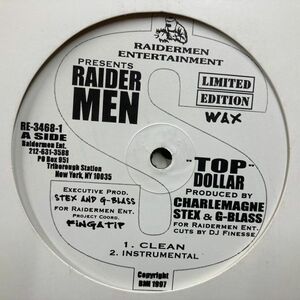 12inchレコード　 RAIDER MEN / TOP DOLLAR