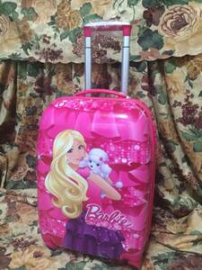  free shipping * Barbie Barbie pink Carry case trunk travel bag bag * middle size face pattern poodle 