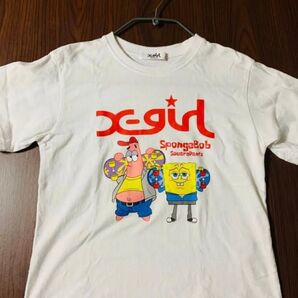 X-girl スポンジボブ コラボ Tシャツ ホワイト