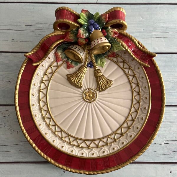 フィッツ&フロイドFitz & Floyd お皿 カナッペプレート クリスマス ヴィンテージ レア 希少