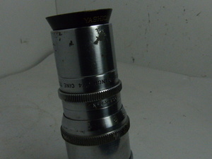 C mount WOLLENSAK RAPTAR 75.F4 CINE lens with a hood 