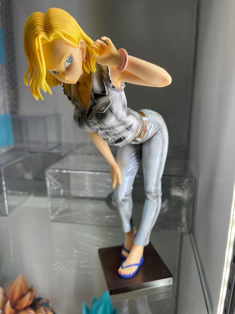 ドラゴンボールZ GLITTER＆GLAMOURS ANDROID 人造人間18号 リペイント品 日本正規品、箱無、台座有 送料込