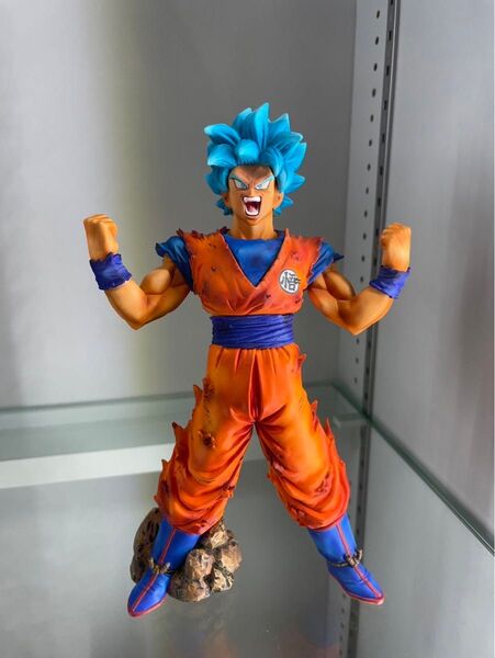 ドラゴンボール超 BLOOD OF SAIYANS スーパーサイヤ人ゴッド 孫悟空 リペイント品 日本正規品、箱無、台座有、送料込