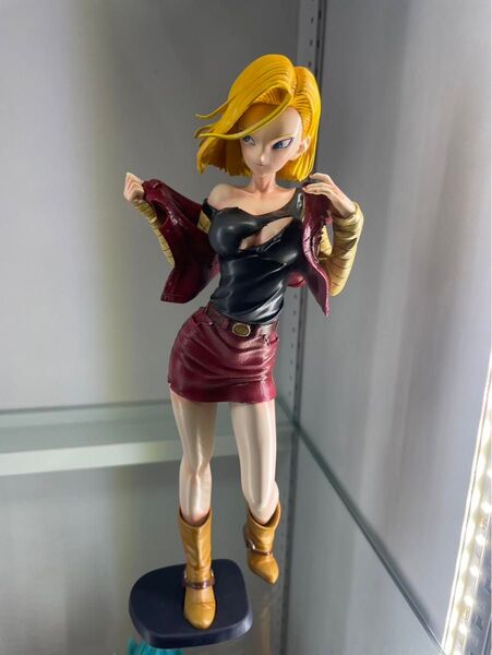 ドラゴンボールZ GLITTER & GLAMOROUS 人造人間 18号 生足Ver. リペイント品 日本正規品、箱無、台座有り