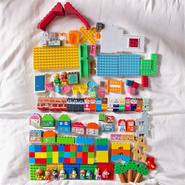 アンパンマン ブロックラボ 3種セット パン工場とすべり台のおうち はじめてのブロックバケツ はじめてのブロックバケツL