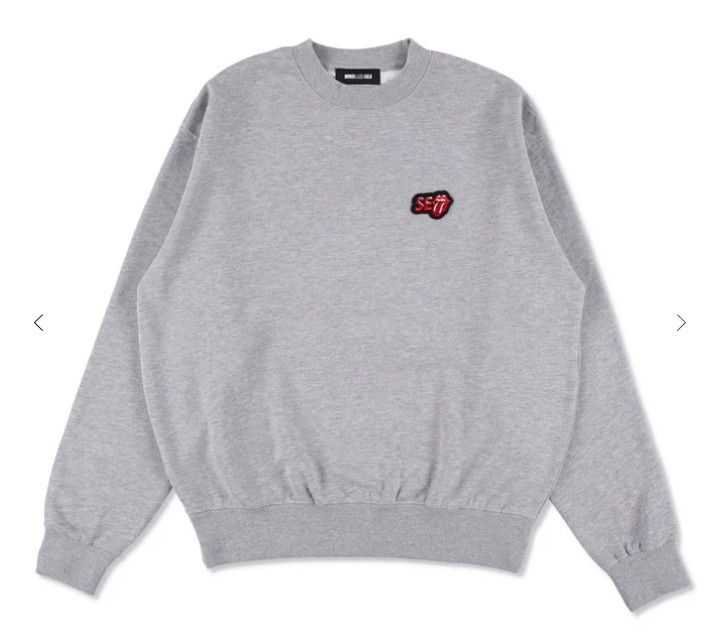 【新品/完売】ROLLING STONES x WIND AND SEA CREW NECK SWEAT SHIRT　Sサイズ
