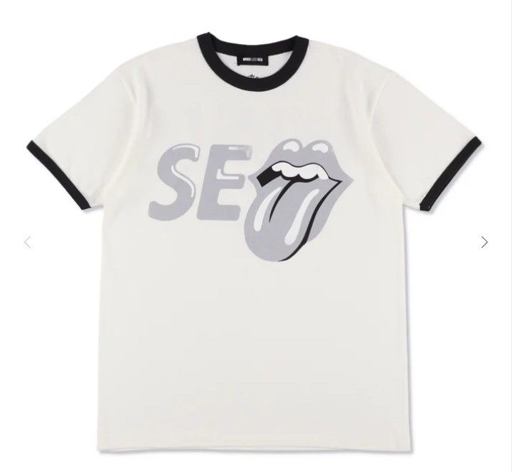 【新品/完売】THE ROLLING STONES x WIND AND SEA　 RINGER TEE　Ｓサイズ