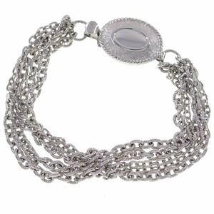 A6612*[AVON]* beautiful goods * 5 ream chain * silver tone silver color * Vintage bracele * arm around 18.4.*