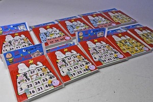 スヌーピー ★ ビンゴカード ３０枚ｘ１０個セット ★ snoopy bingo card 30sheet ★ ビンゴゲームに
