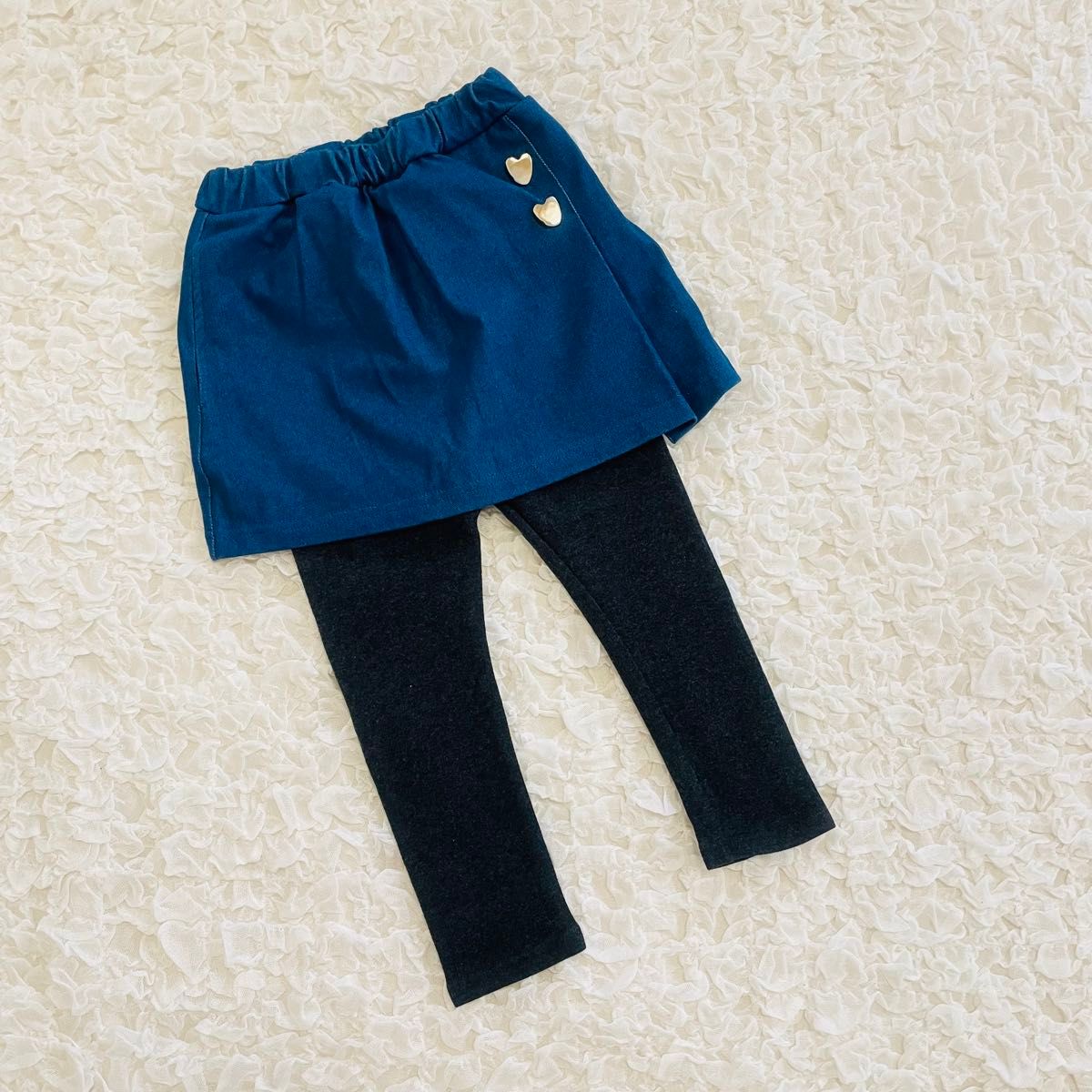 ★新品未使用★【petit main プティマイン】女の子　レギンス付きスカート　ボトムス　100cm　ベビー服　キッズ　子供服