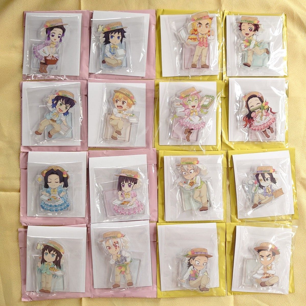 鬼滅の刃ピクニック2024アクリルスタンドコンプリートセット 竈門炭治郎禰豆子煉獄杏寿郎冨岡義勇不死川実弥胡蝶しのぶ アクスタ