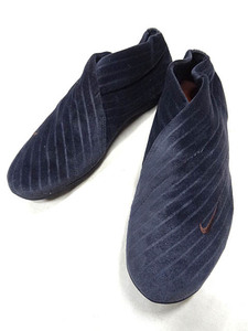NIKE Nike редкий синий темно-синий темно-синий велюр спортивные туфли туфли без застежки обувь салон йога Индия a размер 24 см bell спальное место Logo редкость .