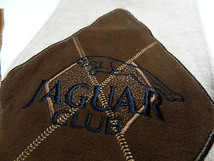 ビンテージ JAGUAR CLUB ジャガー クラブ 80S レザー アーガイル パッチ スウェット 茶 ベージュ 白 3色 希少 レア 珍品 豹 革 ダイヤ M_画像5