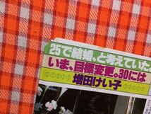 CN15525◆切抜き◇増田恵子増田けい子◇ハチハニースター訪問・25で結婚、と考えていた。いま、目標変更。30には_画像2