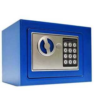  new goods free shipping electron safe small size safe store office work place home use safe numeric keypad blue 
