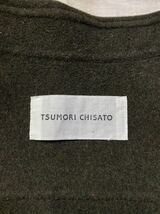 大人の魅力 ツモリチサト TSUMORI CHISATO ウール混 コート ジャケット ショート丈 カーキ 2サイズ 状態良好 新規×_画像5