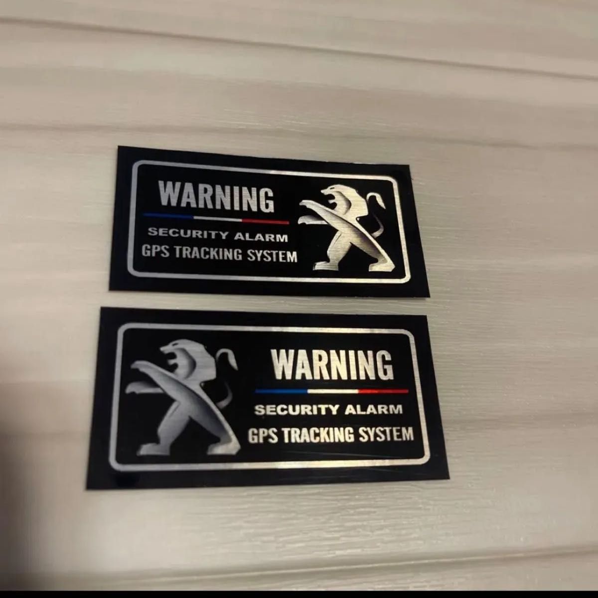 プジョー　セキュリティステッカー