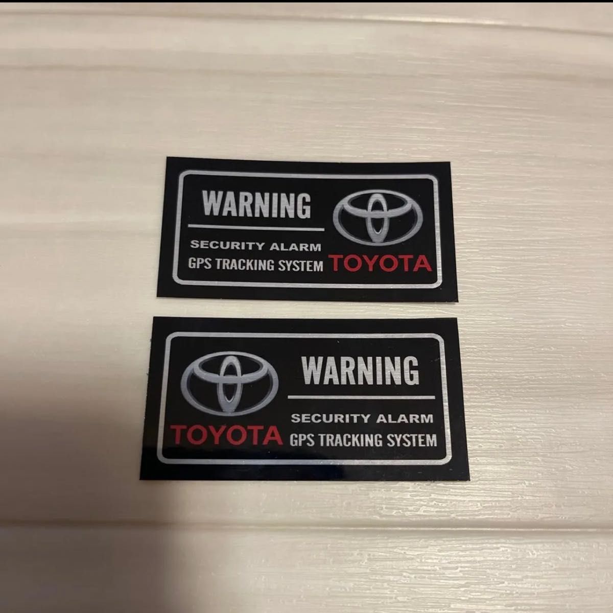 トヨタ　セキュリティステッカー