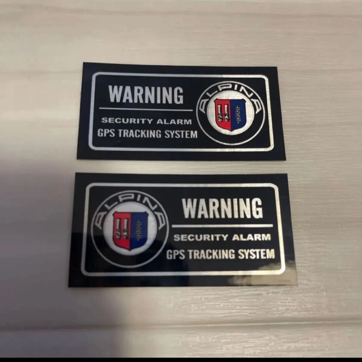アルピナ　セキュリティステッカー