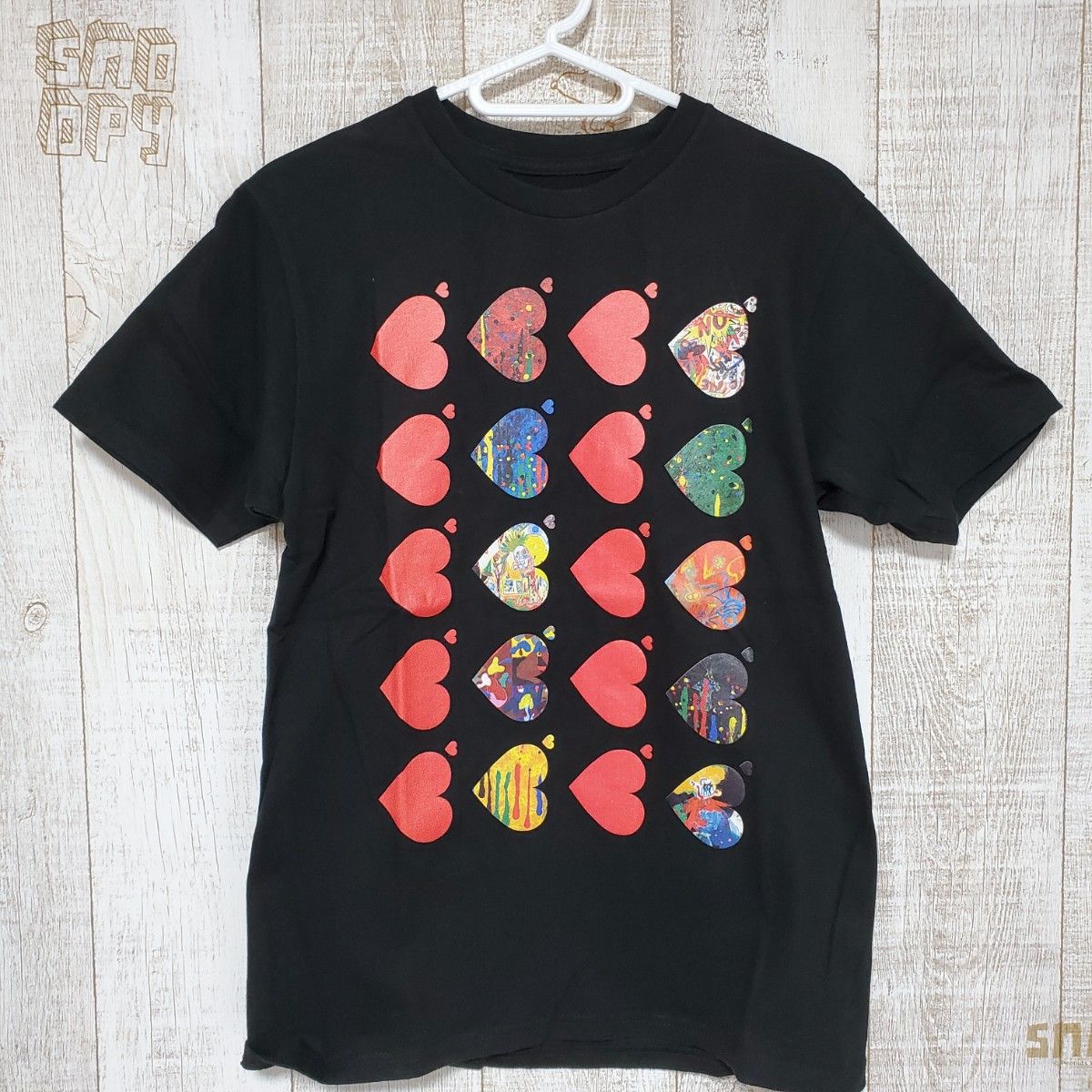 香取慎吾 Tシャツ 個展 BOUM! BOUM! BOUM! 黒 ブラック グッズ 新しい地図 SMAP