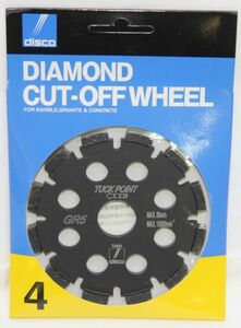 ●未使用 disco DIAMOND CUT-OFFWHELL 4 コンクリート ダイヤモンドホイール SEGMENT 000225 GR5