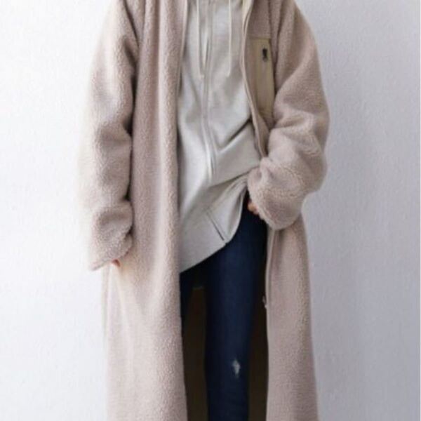 【新品未使用】アンティカ antiqua リバーシブルボアコート