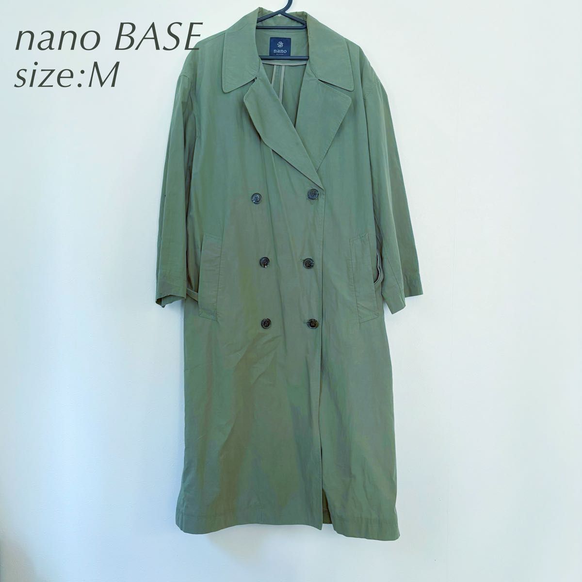 ナノベース ライトトレンチコート ナノユニバース