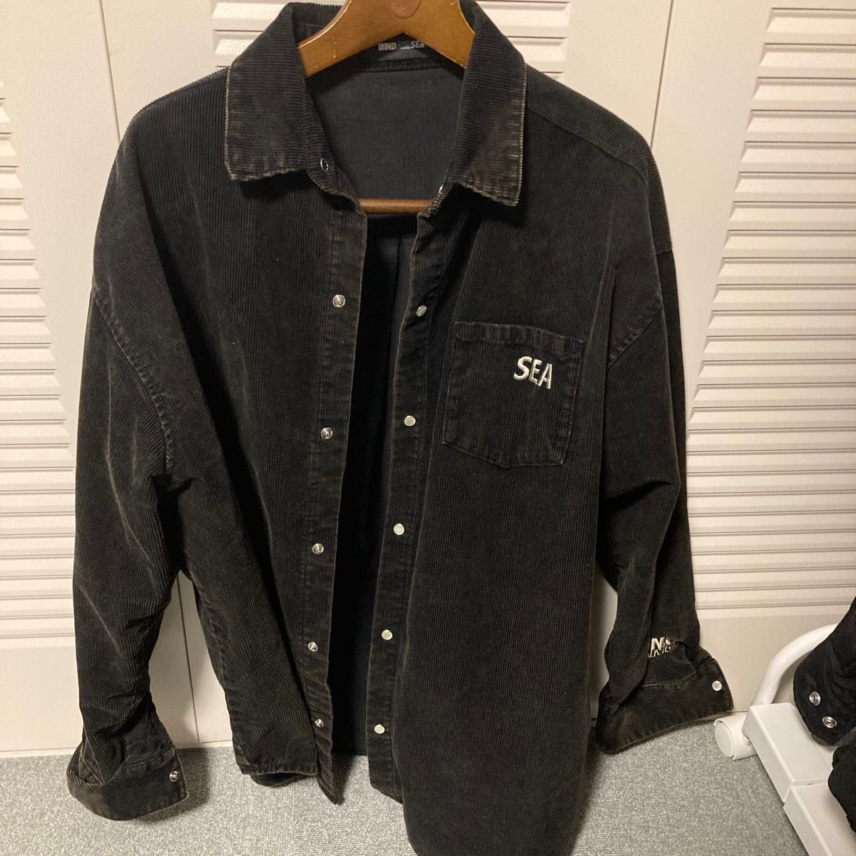 【美品】wind and seaウィダンシーコーデュロイシャツ