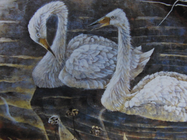 Toshiki Oshima, [Machiharu], De un raro libro de arte enmarcado., Nuevo con marco, Buen estado, gastos de envío incluidos, cuadro, pintura al óleo, dibujo de animales