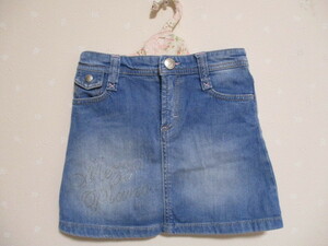 # Mezzo Piano # pretty Denim skirt 130. blue 01213